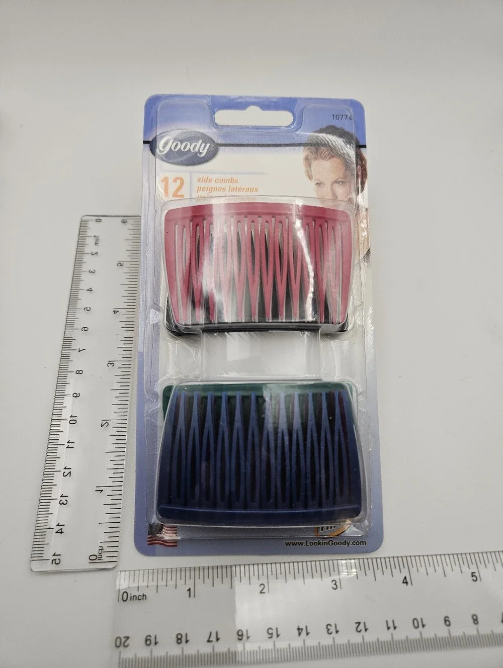 Genuine Y2K Vintage NOS Side Hair Comb Set - 12 Pack 10774